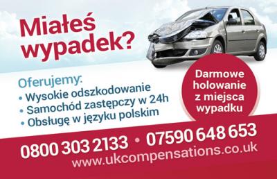 ODSZKODOWANIA W BIRMINGHAM ANGLII ODSZKODOWANIA POWYPADKOWE W UK W MILTON KEYNES